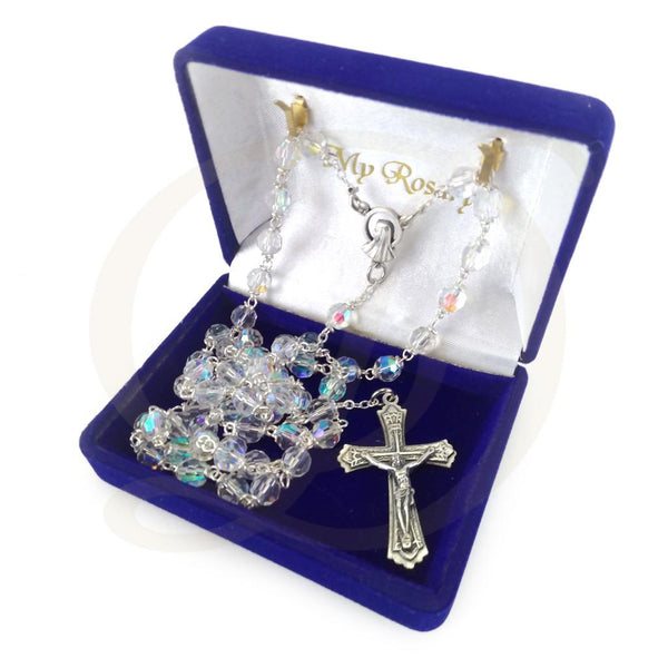 Rosary - Bohemian Tin Cut Glass