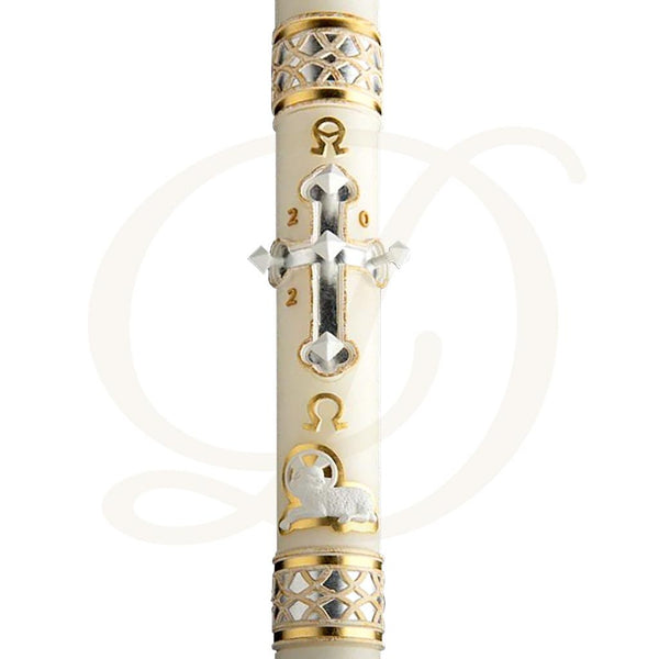 Merciful Lamb Paschal Candle - Beeswax
