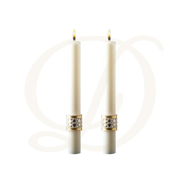 Merciful Lamb Complementing Altar Candles - Beeswax
