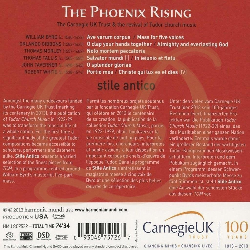 Phoenix Rising Cd The Phoenix Rising - CD - DiCarlo